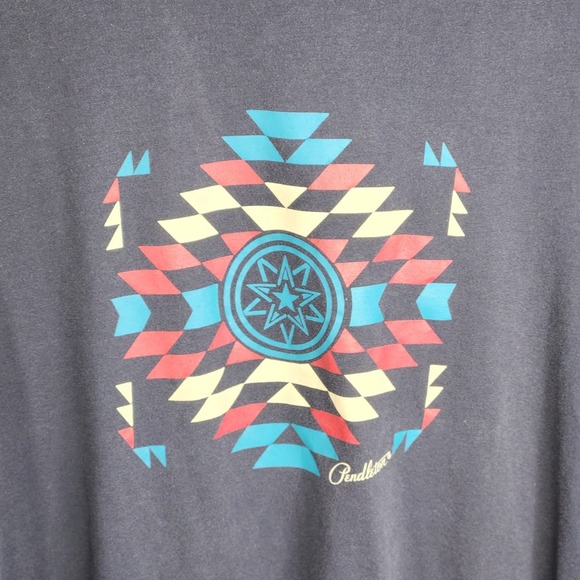 Pendleton Native American Graphic Short Sleeve T-Shirt Men's Large Navy Blue - Picture 2 of 5